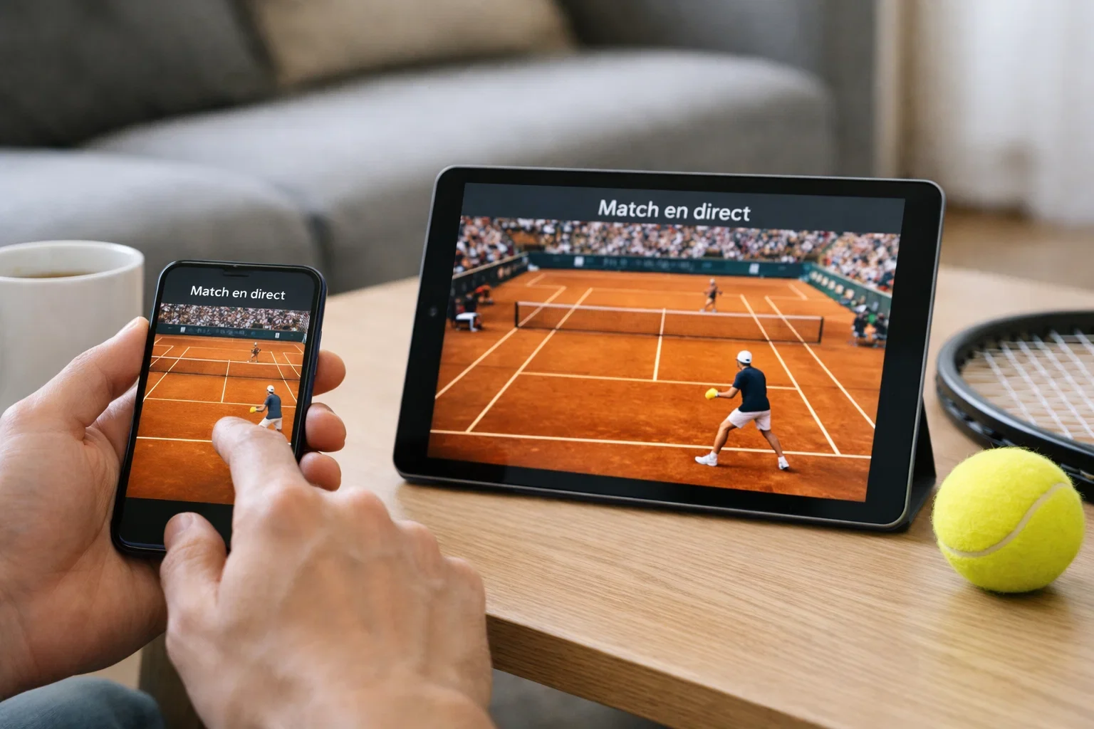 Écran affichant les cotes de paris tennis en direct